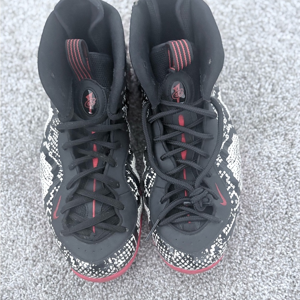 Black, red, snakeskin Foamposites
